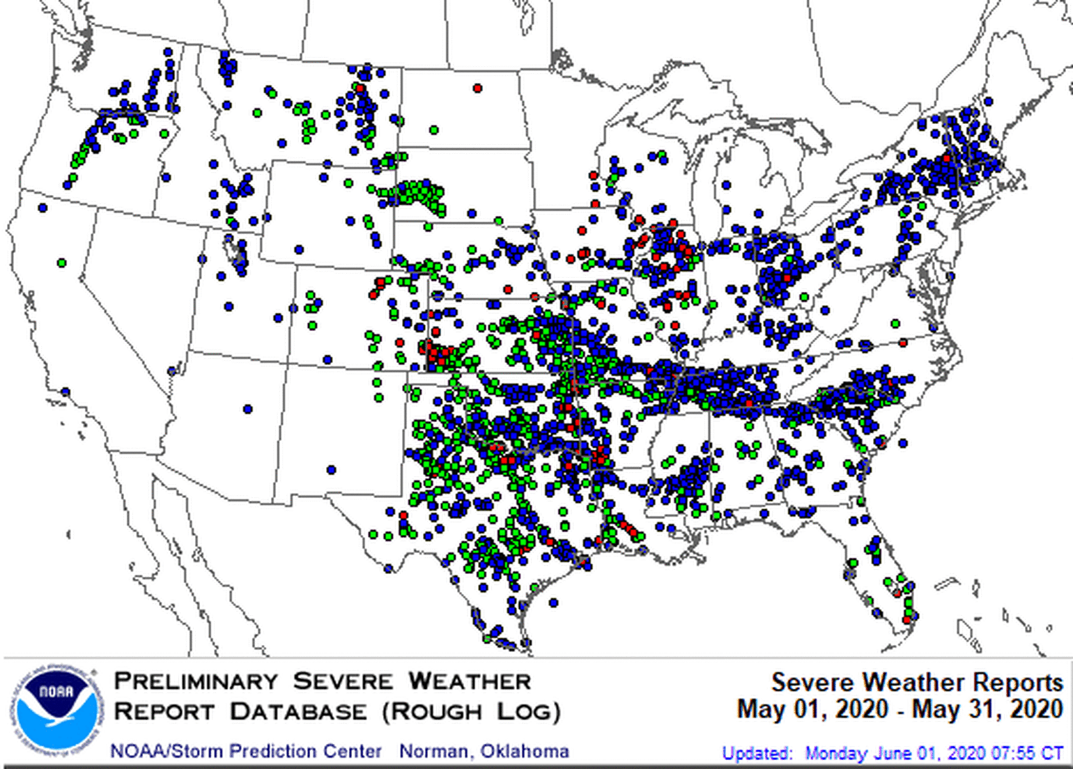 May 2020 Severe Weather Reports